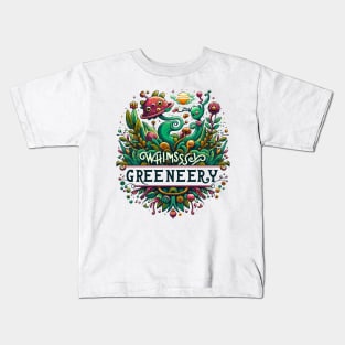 whimsical greenery Kids T-Shirt